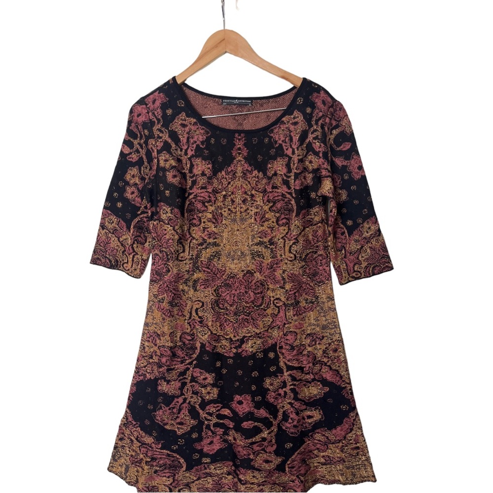 Peruvian Connection Pima Cotton Knit Sweater Dress M